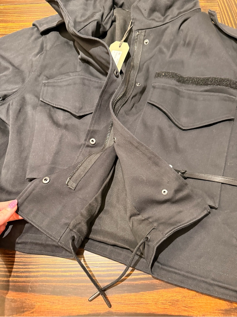 NWT AllSaints Amelia Jacket Black Size Medium - Picture 11 of 15